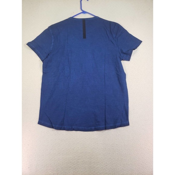 Kenneth Cole Shirt Men Large L Deep Atlantic Reaction Graphic-Print Short Sleeve - Picture 8 of 8